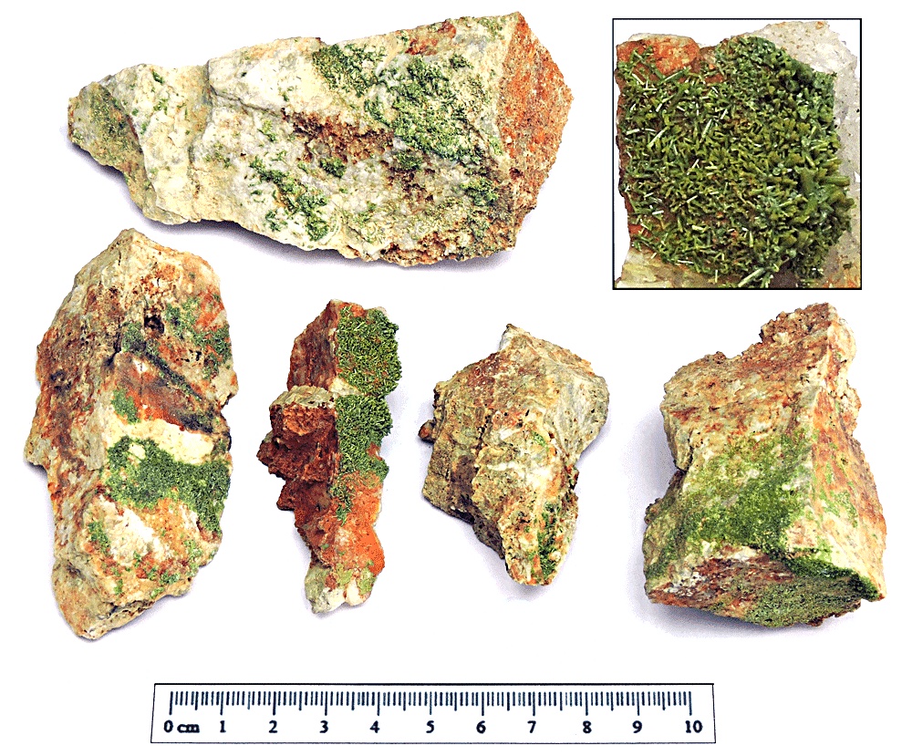 Pyromorphite,Bwlch Glas. Bill Bagley Rocks and Minerals